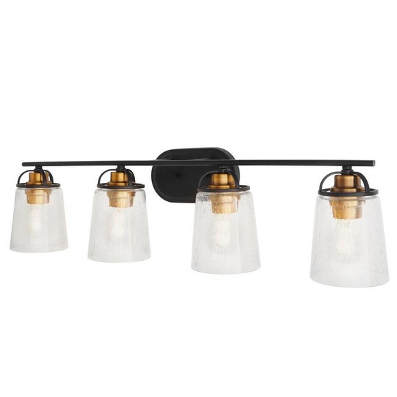 Home Decorators Goddard 4 Light Vanity Antique Bronze - Picture 2 of 2